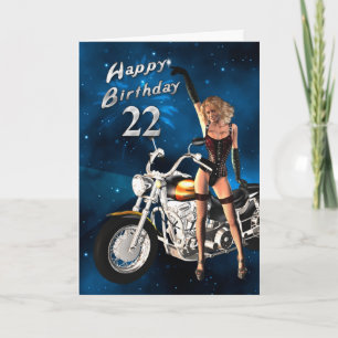 Carte 22 nd Birthday card