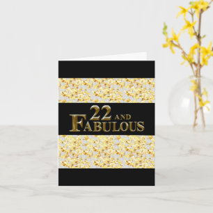 Carte 22e anniversaire 