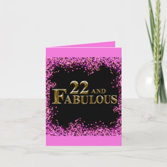 Carte 22e anniversaire  (Devant)