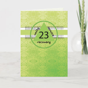 Carte 23e année Paix Bonheur 12 étape de récupération
