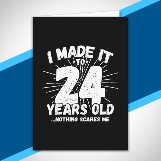 Carte 24 Ans Anniversaire - Drôle 24e Anniversaire Meme (Créateur téléchargé)