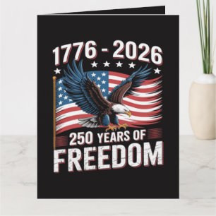 Carte 250 Ans 1776 2026 250e 4 juillet
