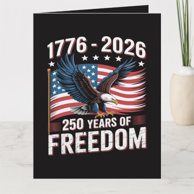Carte 250 Ans 1776 2026 250e 4 juillet  (Devant)