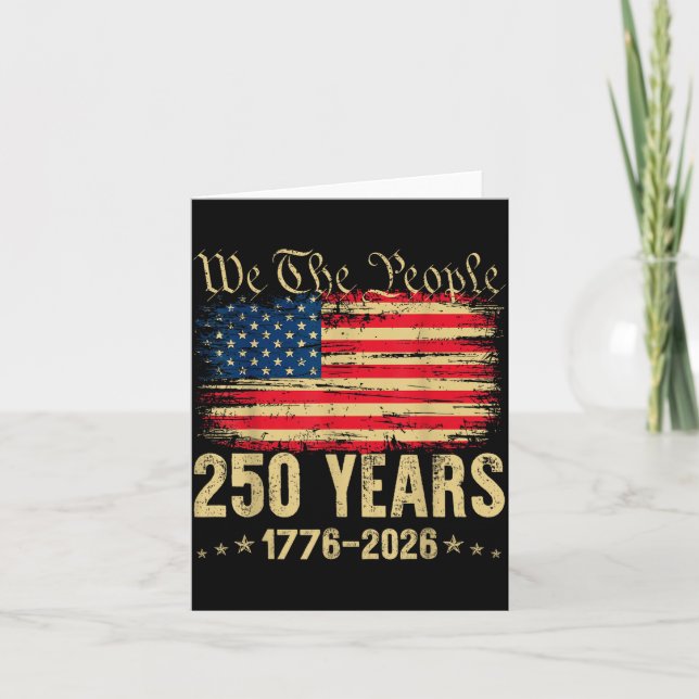Carte 250 ans 1776 2026 250e anniversaire drapeau etats- (Devant)