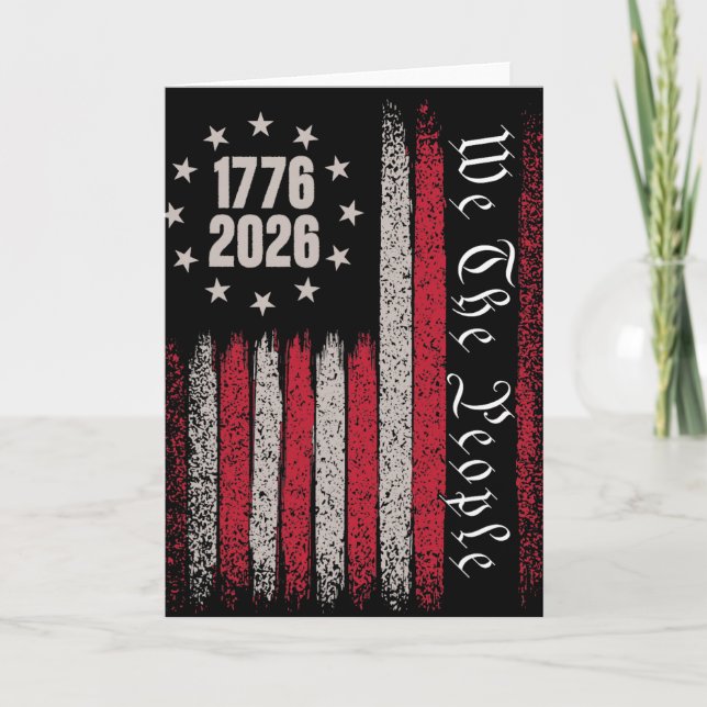 Carte 250 Ans 1776 2026 250e Anniversaire Drapeau États- (Devant)