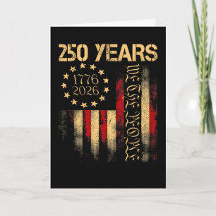 Carte 250 Ans 1776-2026 250e Anniversaire Drapeau États-