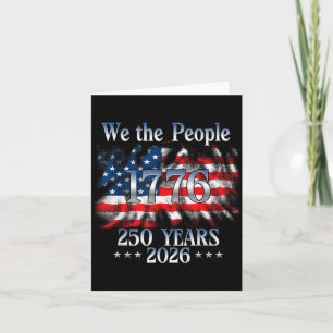 Carte 250 Ans 1776-2026 250e Anniversaire Drapeau États-