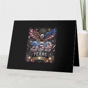 Carte 250 Ans 1776 2026 4 juillet Aigle 250e anniversair