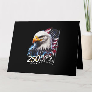 Carte 250 ans 250e anniversaire patriotique américain US