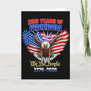 Carte 250 Ans Américain 1776 2026 250ème Anniversaire Us