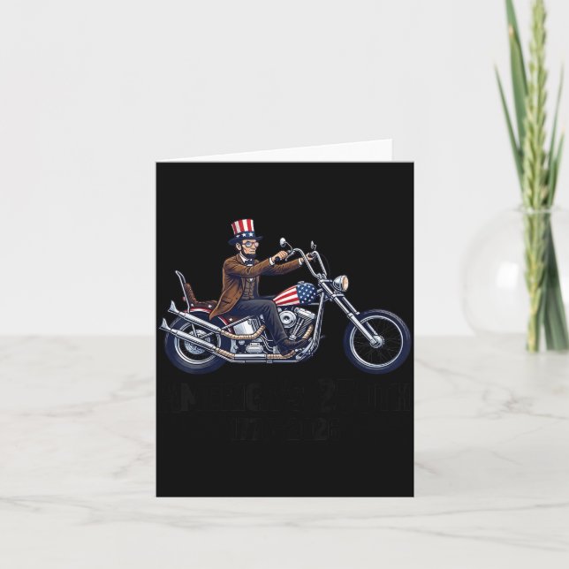 Carte 250 Ans Anniversaire 16e Président Moto (Devant)