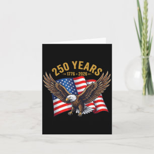 Carte 250 Ans Anniversaire Américain 1776-2026 Aigle USA