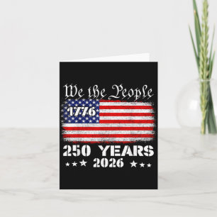 Carte 250 Ans Anniversaire Américain 250e 4 Juillet