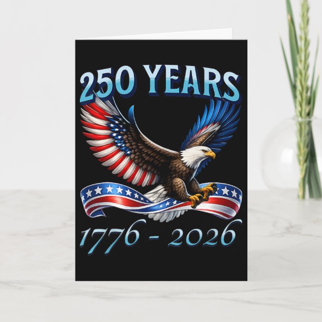 Carte 250 ans d'Amérique 250e anniversaire 1776-2026 4 (Devant)