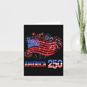 Carte 250 ans d'Amérique Anniversaire 250e Indépendance