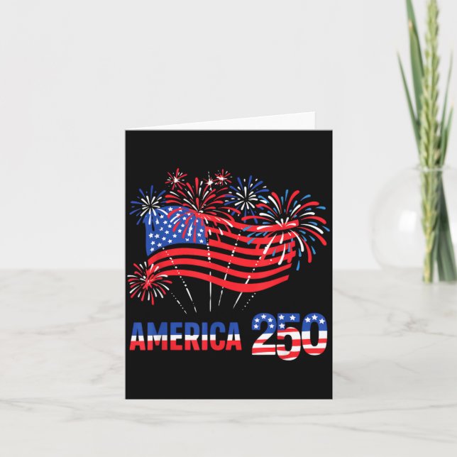 Carte 250 ans d'Amérique Anniversaire 250e Indépendance (Devant)