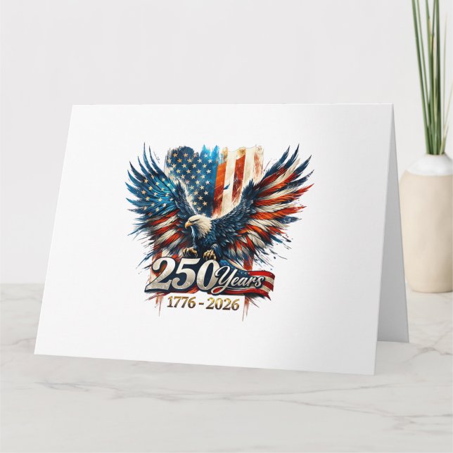 Carte 250 Ans d'Amérique Anniversaire 250e Indépendance  (Devant)
