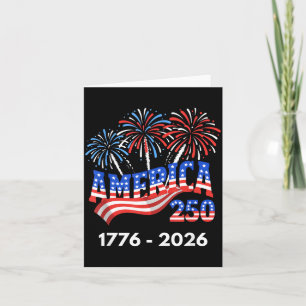 Carte 250 Ans d'Amérique Anniversaire 250e Indépendance