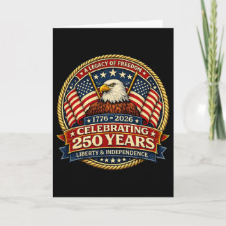 Carte 250 Ans De Liberté 1776 2026 Ld Eagle 250e Anniver