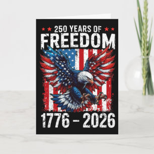 Carte 250 Ans De Liberté 1776 2026 Ld Eagle Patriotique