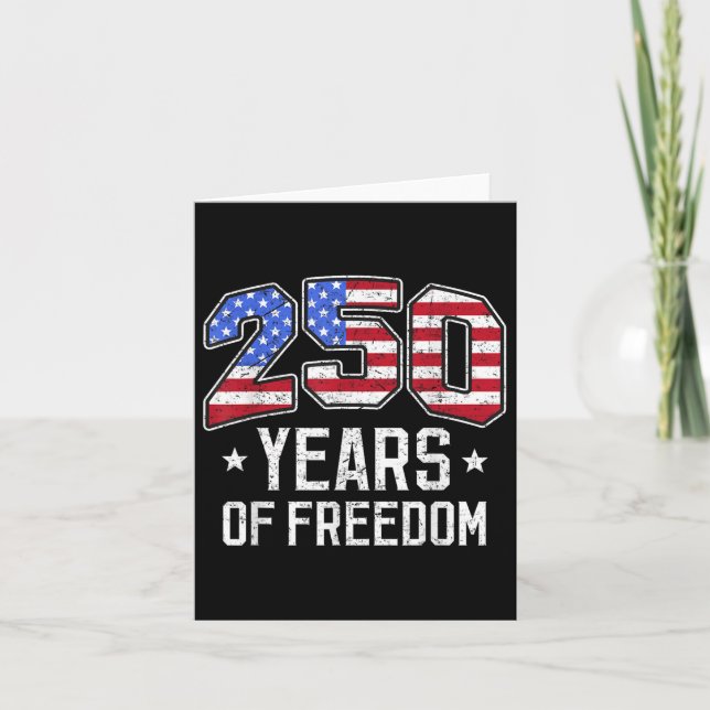 Carte 250 Ans De Liberté 250E Anniversaire Amérique Drap (Devant)
