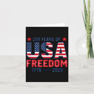 Carte 250 ans de liberté américaine 1776 2026 250ème Éta