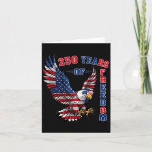 Carte 250 ans de liberté américaine 1776 4 juillet réser