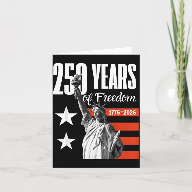 Carte 250 Ans de Liberté Amérique 1776-2026 (Devant)