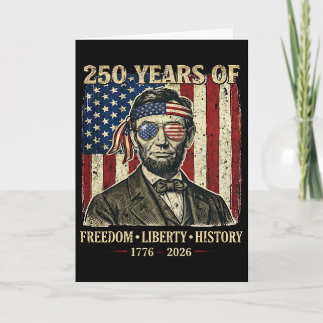 Carte 250 Ans De Liberté Histoire Abraham Linco (Devant)