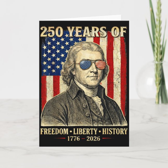 Carte 250 Ans De Liberté Histoire Thomas Jeffer (Devant)