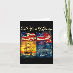 Carte 250 ans de liberté navire et transporteur patrioti
