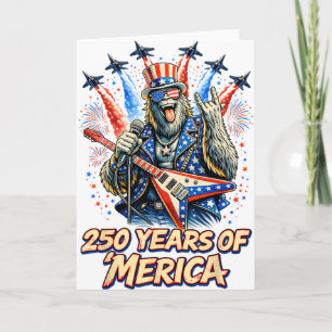 Carte 250 Ans De Merica Bigfoot Rock Chasseur 4ème O