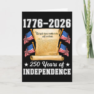 Carte 250 ans d'indépendance américaine 1776 2026 Déclar