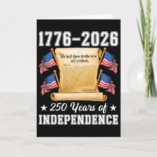 Carte 250 ans d'indépendance américaine 1776 2026 Déclar