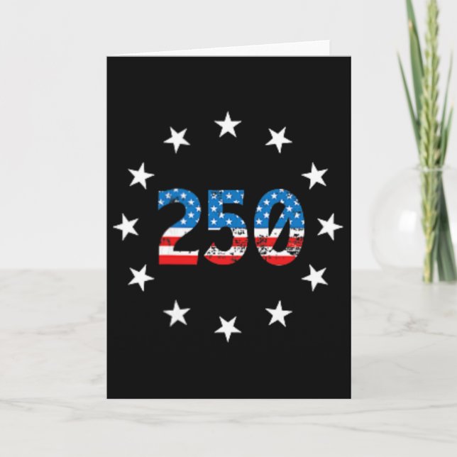 Carte 250 Ans d'Indépendance Amérique 250e Anniversaire (Devant)