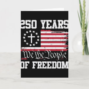 Carte 250 Ans Drapeau Usa Liberté 250e Anniversaire Homm
