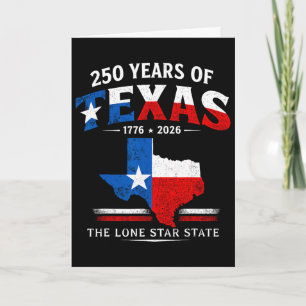 Carte 250 Ans Du Texas 250e Anniversaire 1776 2026 Lone