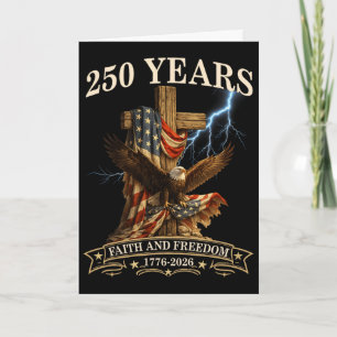 Carte 250 Ans Foi Et Liberté Chrétienne Usa 250ème Anniv