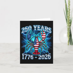 Carte 250 Ans Jour de l'Indépendance Homard Patriotique