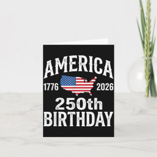 Carte 250e anniversaire 250 ans Américain 1776 2026 État