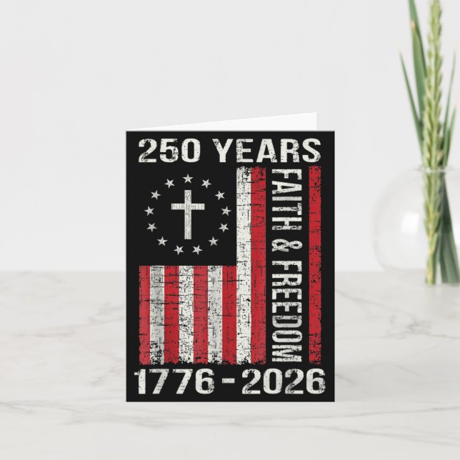 Carte 250e anniversaire 250 ans de foi et croix dom (Devant)