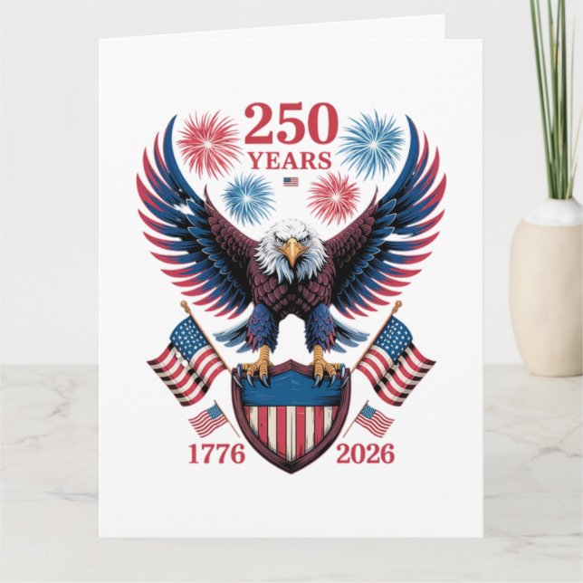 Carte 250e anniversaire 250 ans États-Unis 1776 (Devant)