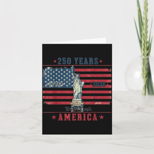 Carte 250e anniversaire américain 1776-2026 (Devant)