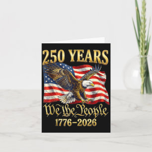 Carte 250e anniversaire d'Amérique 250 ans Le peuple Ann