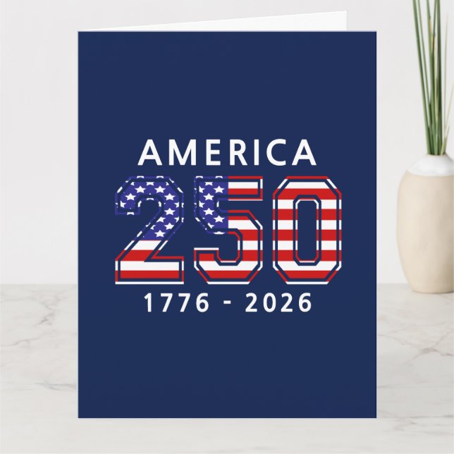Carte 250e anniversaire des États-Unis (Devant)
