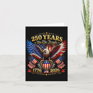 Carte 250e anniversaire des États-Unis 4 juillet 250 ann