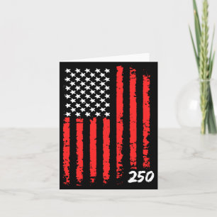 Carte 250e anniversaire du drapeau noir Aamerica Aameric