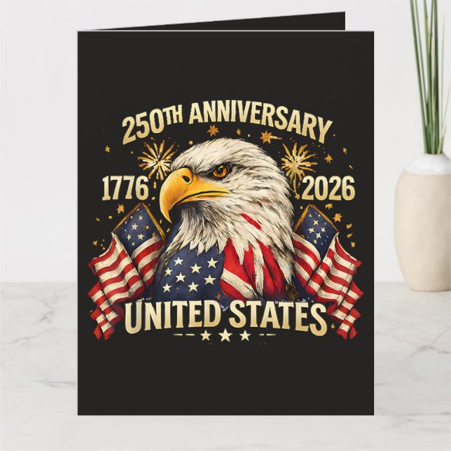 Carte 250e anniversaire États-Unis 1776-2026 (Devant)