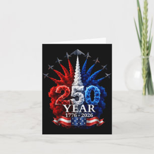 Carte 250e anniversaire États-Unis 1776-2026 Jet patriot