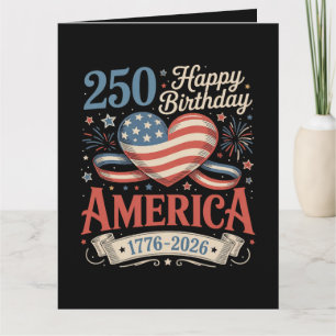 Carte 250e anniversaire États-Unis 250 ans